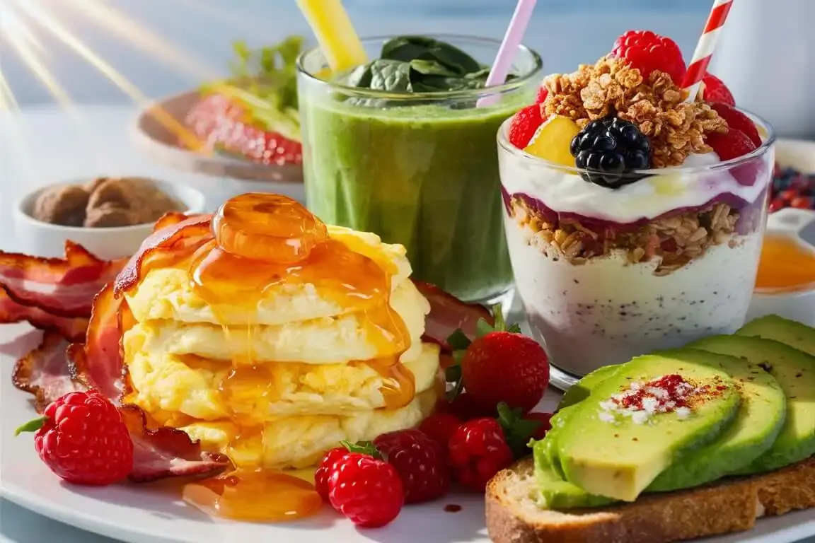 Protein-rich breakfast spread for busy mornings.